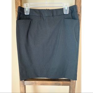 Express Black with Silver Striped Skirt